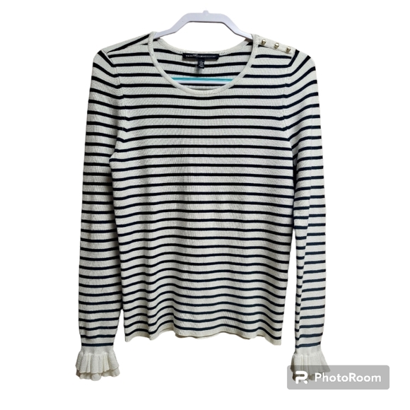 WHBM Ruffle-Sleeve Sweater Size Large - Picture 6 of 9